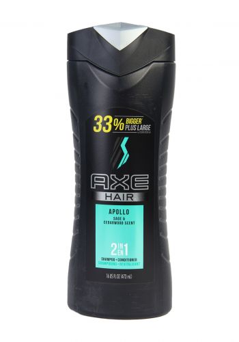 شامبو وبلسم الشعر للرجال 2 في 1 ( 473 مل ) من اكس Axe apollo hair shmpoo & conditioner