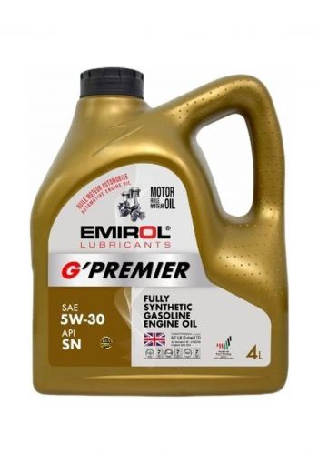 زيت محرك 4 لتر من اميرول Emirol Lubricants G'Primer 5W-30 Fully Synthetic Gasoline Engine Oil