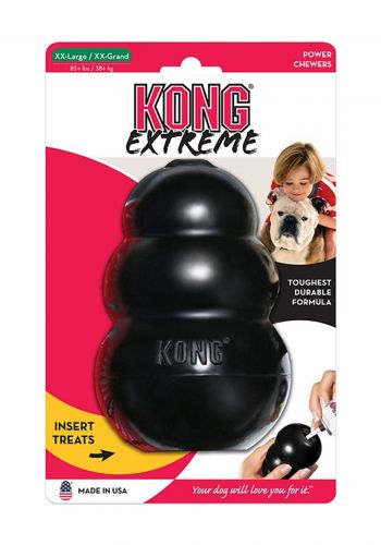 لعبة مطاطية للكلاب سوداء اللون حجم XXL من كونج Kong Classic Dog Toy  Large