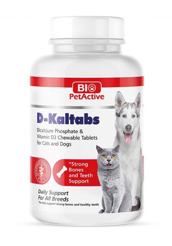 مكمل غذائي للكلاب و القطط 84 قرص من بايو بت اكتف Bio Pet Active Supplement for Dogs & Cats