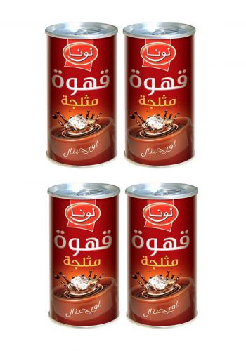 سيت قهوة مثلجة لونا  4 قطعة نكهة اوريجنال