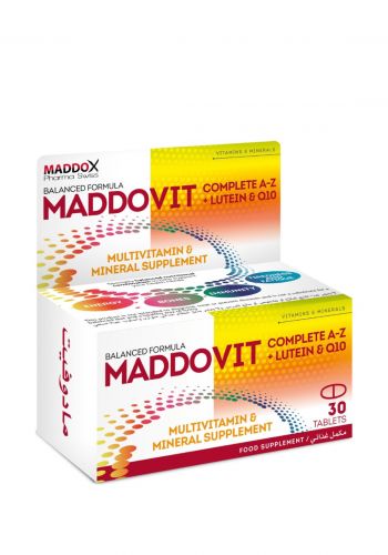 مكمل غذائي فيتامينات متعددة 30 حبة من مادوفيت Maddovit Multivitamin Mineral Supplement 