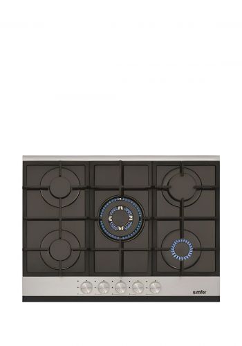 طباخ منضدي غازي ستيل 5 عيون من سيمفر Simfer H9501AGSSP-FFD Gas Cooker