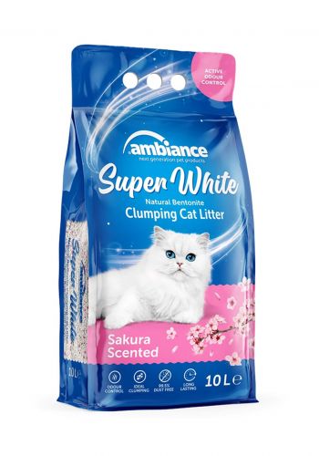 رمل عطري للقطط 10 لتر من امبيانس Ambiance Clumping Cat litter