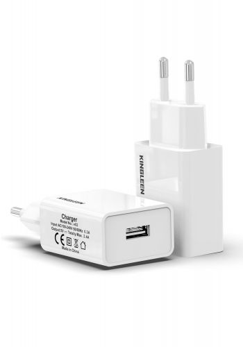 شاحنة جدارية 10 واط مع كيبل مايكرو يو اس بي Kingleen e02 10W Phone Charger 