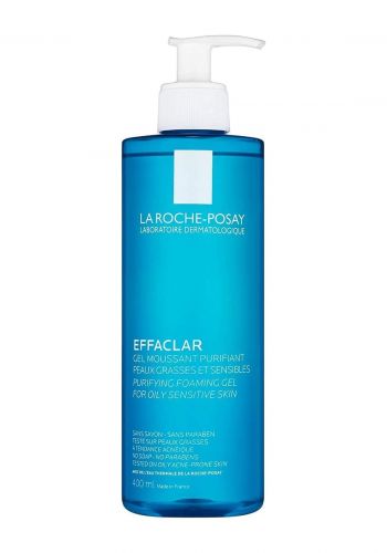 جل غسول للوجه للبشرة الدهنية الحساسة  400 مل من لاروش بوزيه La Roche-Posay Effaclar Foaming Cleansing Gel 