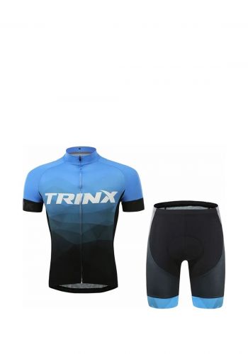 سيت شورت رجالي رياضي سمائي واسود اللون من ترينكس Trinx Cycling Short Suit