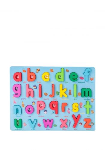 لعبة الغاز خشبية اشكال حروف انكليزية صغيرة مونتيسوري للاطفال  