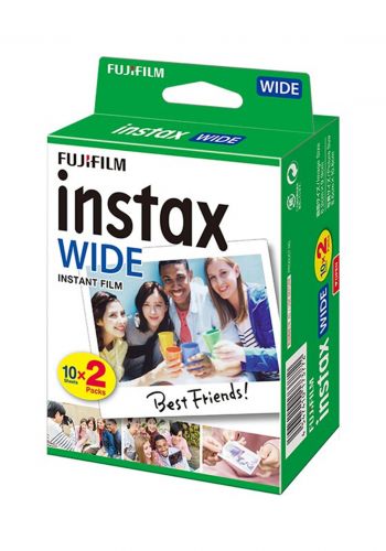 Fuji Film Instax Wide Film Pack Of 20 Sheets 10.6x8.4cm أفلام لكاميرا إنستاكس 20 ورقة من فوجي