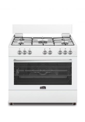 طباخ غازي خمس شعلات (60*90) سم من سمفير  Simfer F9502SGWW-FFD Gas Cooker