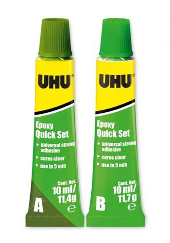 لاصق ايبوكسي 2 عصارة خلط 10 مل من يو اتش يو UHU Epoxy Ultra Strong Tube