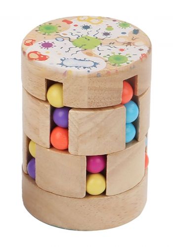 لعبة سبنر خشبية للاطفال Wooden Cylinder Spinner 
