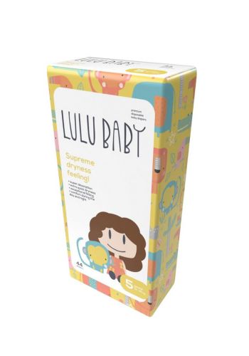 حفاضات للاطفال رقم 5 وزن 15 الى 25 كغم من لولو بيبي Lulu Baby care diapers