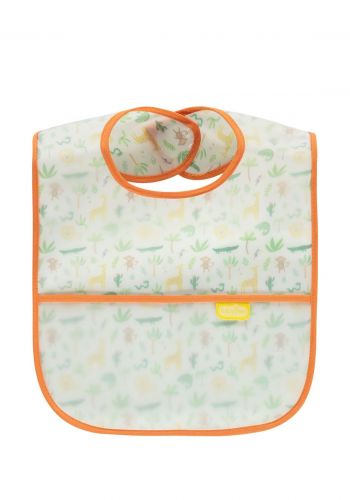 صدرية اطفال مقاومة للبقع بشكل  ورد وحيوانات من بيبي جيم Babyjem Wearable Stain- Proof Baby Bib