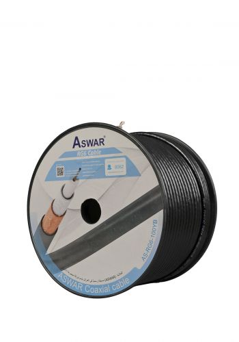 Aswar AS-RG6-100YB Coxell Cable Bracelets For Satellite كيبل ستلايت 100 ياردة من اسوار