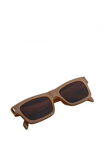 نظارة شمسية لكلا الجنسين باللون البيجي من 88 Sunglasses