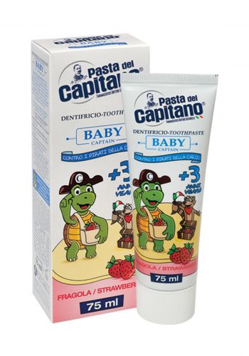 معجون اسنان الاطفال 75 مل من كابتينيو capitano Baby +3 teethwash