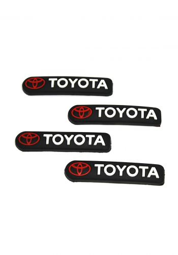 مصد لحماية السيارة من الصدمات بطبعة تويوتا  Toyota Silicone Car Edge Door Guard/Scratch Protector for All Cars (Set of 4)