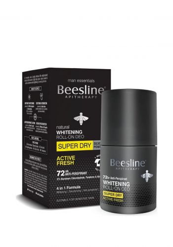 رول مزيل رائحة العرق و مبيض للبشرة  50 مل من بيزلين Beesline Roll On Deo Whitening Active Fresh 72hr Antiperspirant  
