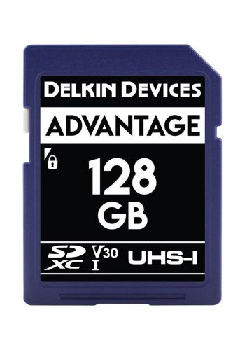 Delkin Devices DDSDW633128GB Advantage UHS-I SDXC Memory Card 128GB   بطاقة ذاكرة من ديلكين