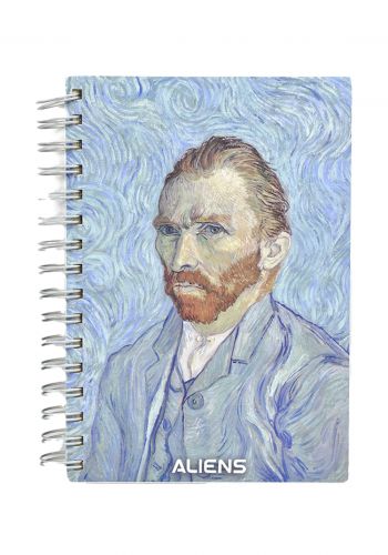 دفتر فان كوخ  200 ورقة (150 ورقة مخططة , 25 ورقة منقطة ,25 ورقة سادة ) من الينز Aliens Notebook