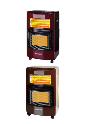 مدفأة كهربائية 1200 واط + غازية من نوال Newal GHT-235 Electric Fireplace