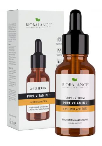  سيروم فيتامين سي لجميع انواع  البشرة 30 مل من بايو بلانس Bio Balance Pure Vitamin C Serum
