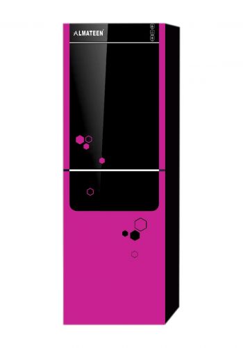 براد مياه كهربائي مع ثلاجة وردي اللون من المتين Almateen WD-AL95BP-CH Water Dispensers