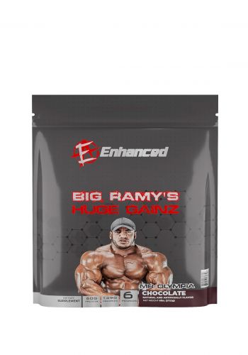 مكمل غذائي لبناء العضلات 2722 غرام بنكهة الشوكولا من انهانسد Enhanced Big Ramy’s Mass Gainer Dietary Supplement
