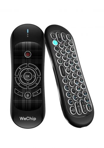 جهاز تحكم عن بعد لاسلكي مع لوحة مفاتيح من وي جب Wechip W1 Air Mouse 2.4G Wireless Keyboard Remote Control