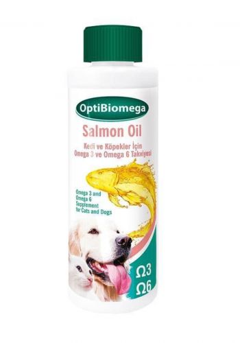 زيت سمك السلمون للقطط و الكلاب 250 مل من اوبتي بايو ميكا optiBiomega Omega 3 for Cat and Dog