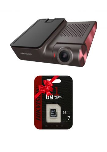 كاميرا لوحة القيادة بشاشة بحجم 3 بوصة مع هدية رام 64GB من هيكفيجن HIKVision AE-DC8322-G2PRO F1.75 Dashboard Camera with 64GB RAM  