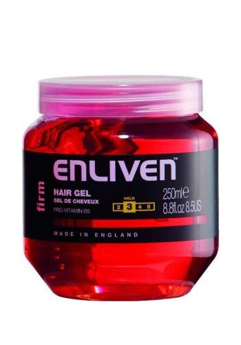 جل مثبت للشعر لون احمر 250 مل من اينليفن Enliven Hair Gel Firm  
