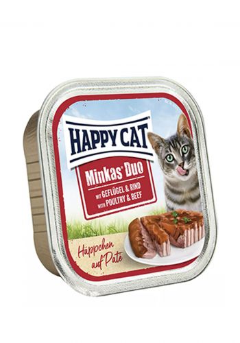 طعام معلب رطب للقطط 100 غم من هابي كات Happy cat canned food