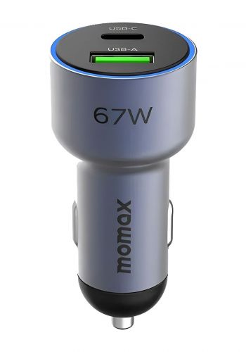 شاحن سيارة 67 واط مع كيبل تايب سي Momax UC16GS Dual Port Car Charger