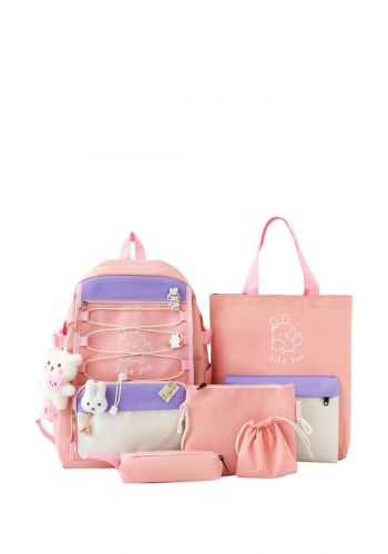 سيت حقيبة مدرسية 5 قطع  School Backpack Set