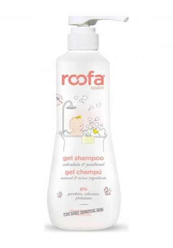 شامبو جل للأطفال للبشرة الحساسة أو المتهيجة وفروة الرأس 500 مل من روفا Roofa Spain Gel Shampoo