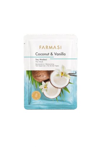 ماسك للشعر الجاف والتالف جوز الهند والفانيليا 30 مل من فارمسي Farmasi  Coconut and Vanilla Hair Mask
