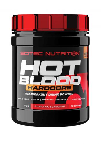 مشروب الطاقة قبل التمرين 375 غرام من سايتك نيوترشن Scitec Nutrition Hot Blood Hardcore Pre-Workout 
