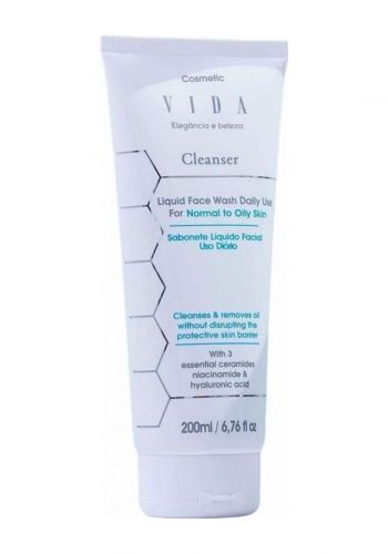 غسول للبشره الدهنية والعادية 200 مل من فيدا Vida Liquid Face Wash Daily Use