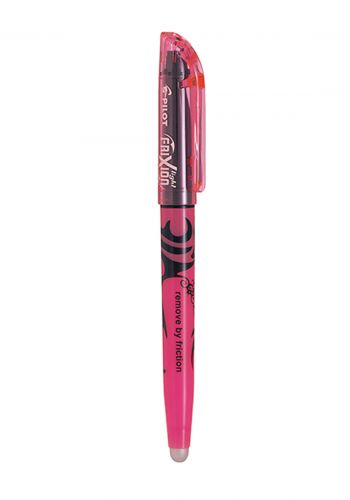 قلم اضاءة قابل للمسح وردي اللون من بايلوت  Pilot FriXion Light Erasable Highlighter Pen - Pink
