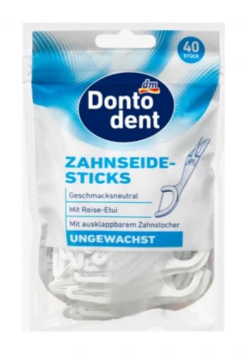خيط تنظيف الاسنان عدد 40 من دونتودينت Dontodent Dental Floss Sticks