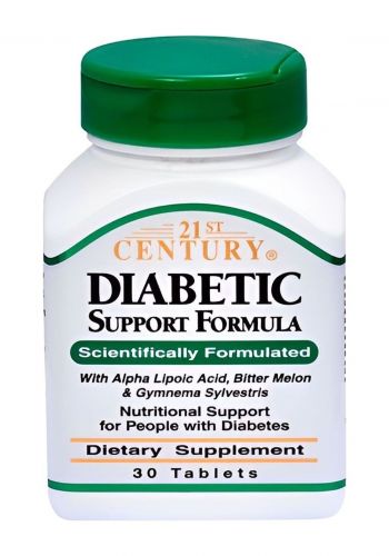مكمل غذائي لمرضى السكري 30 قرص من توينتي فيرست سينتري Diabetic Support Formula Dietary Supplement 