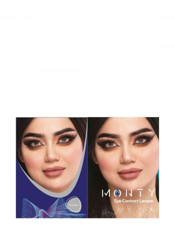 عدسات لاصقة للعيون باللون الرمادي  من مونتي Monty Eye Contact Lenses  Cloud -31