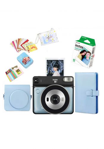 كاميرا فورية صغيرة مع هدايا من فوجي فيلم Fujifilm Instax SQ6 Camera