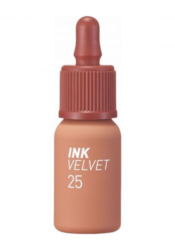 تنت شفاه مخملي من بيريبيرا الكورية رقم 25 Peripera Ink Velvet Cinnamon Nude