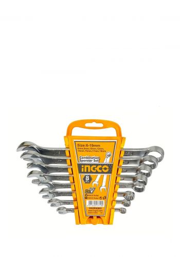 سيت سبانة كارت مغلق ومفتوح 8 قطع من انجيكو Ingco IHKSPA0801 spanner set