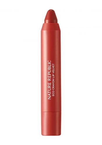احمر شفاه مات 8.2 غرام الدرجة 04 من نيجر ريببلك Nature Republic By Flower Eco Crayon Lip Velvet - Chilli Red‏