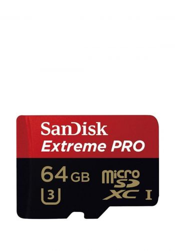 بطاقة ذاكرة Sandisk Extreme Pro Ushi With Adapter Micro Sd Card 64 Gb 