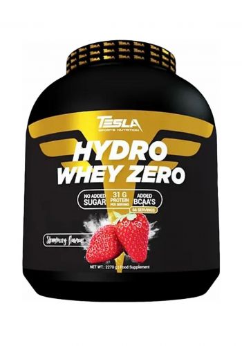 مكمل غذائي بنكهة الفراولة 2270 غرام من تيسلا Tesla Hydro Whey Zero Food Supplement - Strawberry